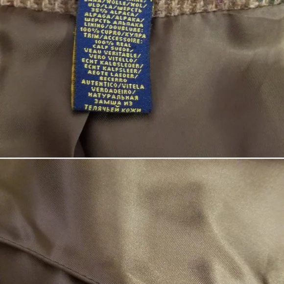 Ralph Lauren Rugby Tweed Blazer sz 2 fit n flair. VINTAGE SOLD - Picture 6 of 12